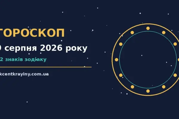 Гороскоп на 9 серпня 2026 року: де діяти без зволікань для нових справ і розмов
