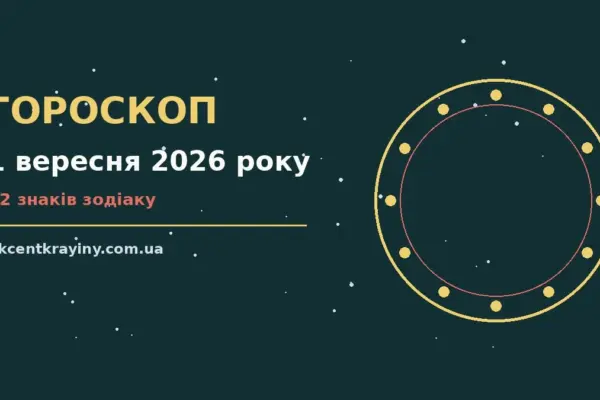 Гороскоп на 1 вересня 2026 року: де діяти без зволікань для нових справ і розмов