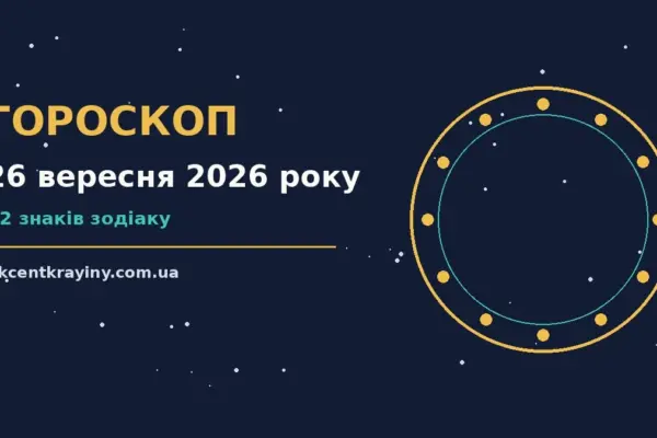 Гороскоп на 26 вересня 2026 року: де діяти без зволікань для нових справ і розмов