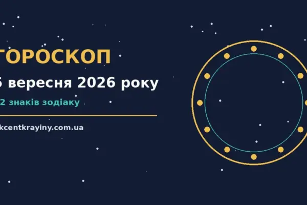 Гороскоп на 5 вересня 2026 року: де діяти без зволікань для нових справ і розмов