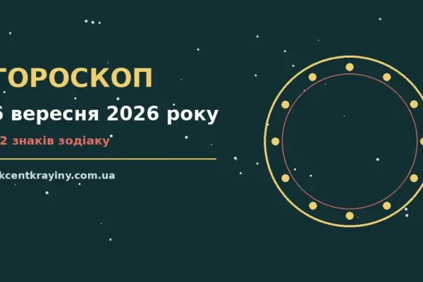 Гороскоп на 6 вересня 2026 року: де діяти без зволікань для нових справ і розмов