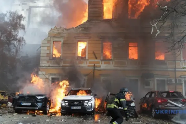 Хронологія удару дрона по будівлі НАНУ у Києві 28 вересня