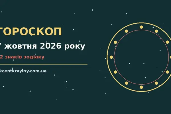 Гороскоп на 7 жовтня 2026 року: де діяти без зволікань для нових справ і розмов